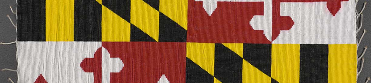 beaded maryland flag