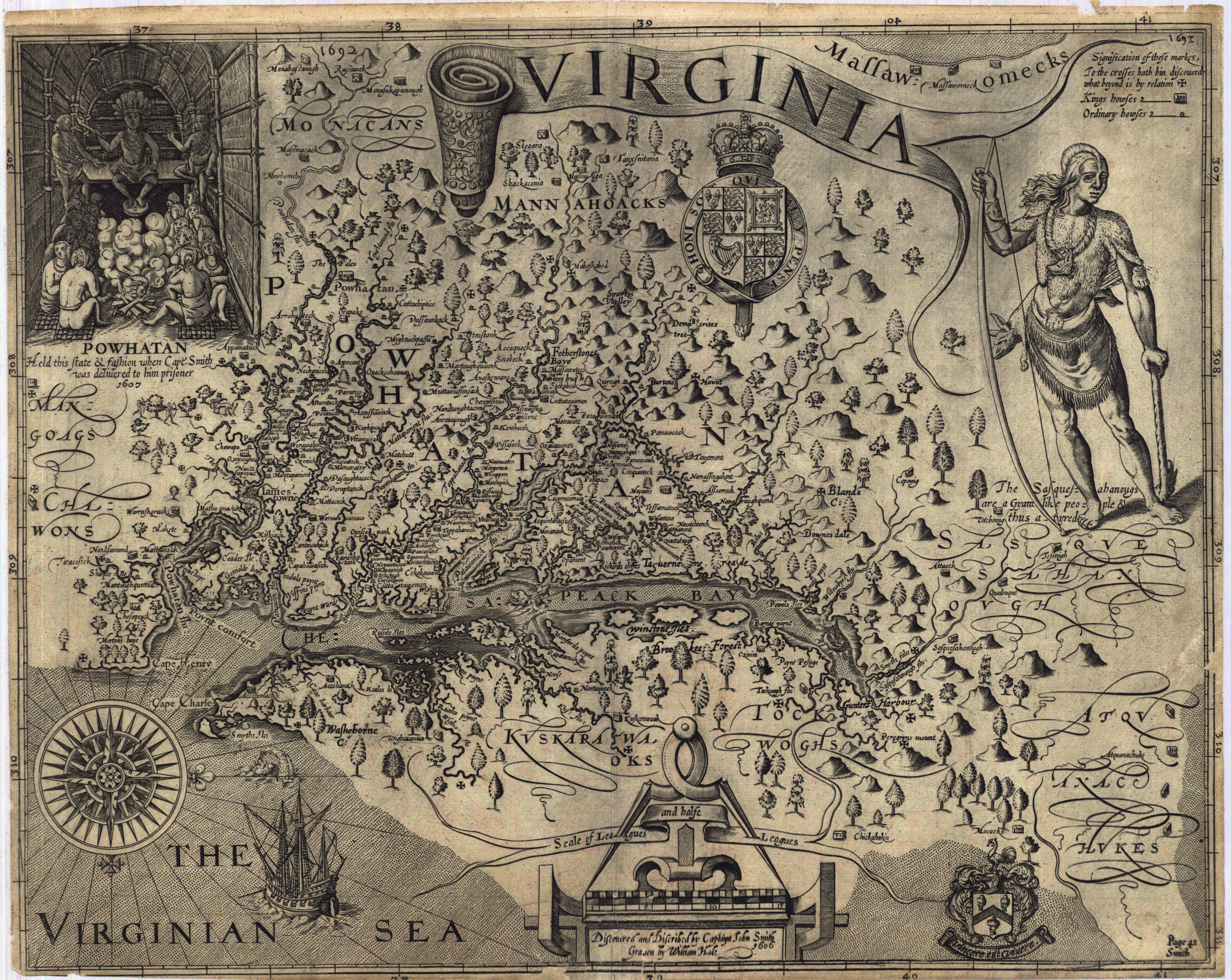 Full image of Captain John Smith's Map
